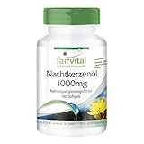 Fairvital | Nachtkerzenöl 1000 mg - 180 Softgels - Omega-6-Fettsäuren - 65% Linolsäure & 9% Gamma-Linolensäure - Für 1/2 Jahr - qualitätsgeprüft und hochdosiert