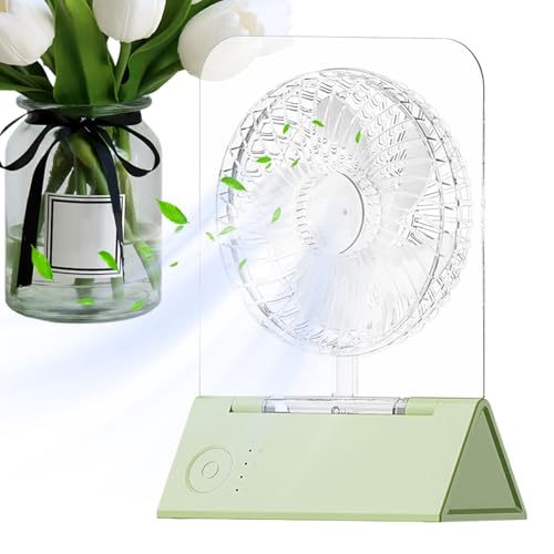 Ventilador personal plegable | Ventilador personal de pared magnético - Circulador de aire recargable con cuatro velocidades ajustables para el hogar, dormitorio, viajes, camping, playa, tienda de