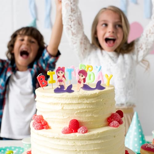 Nuobesty 0066Z0V28GUWBNXT316YUP0 Mermaid Figurines Mermaid Doll Cake Toppers thumb #4