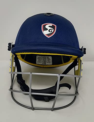Cricket Helmet Sg Blazetech (Navy Blue, Large) #TOP16