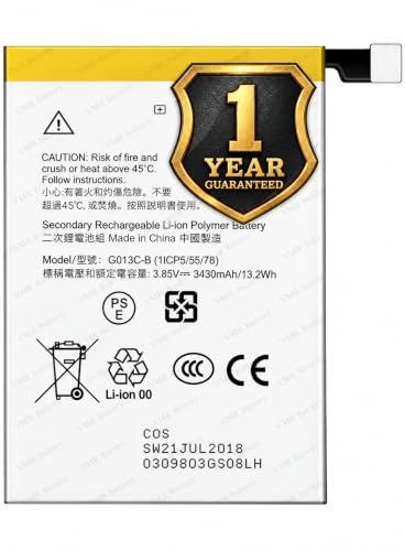 Image of Original G013C-B Battery Compatible for Google Pixel 3 XL - (3430mAh) - 1 Year Warranty