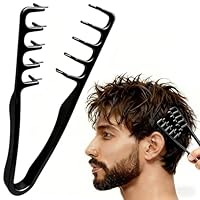 STRUKTURPASTE Lockenkamm Textur Kamm,Haarzange Texturkamm Texture Comb Styling Kamm Roots Volume Tool für Die Haarwurzeln Mit Ponyansatz Pflegen,Lifting Haarwurzeln Haarbürste für Männer und Frauen