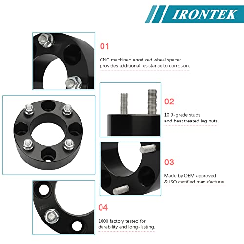 Irontek 4X110Mm Atv/Utv Wheel Spacers With 2" Thickness M10X1.25 Studs Fit For Honda Yamaha Suzuki, 84Mm Hub Bore Forged Atv Tire Spacers #TOP4