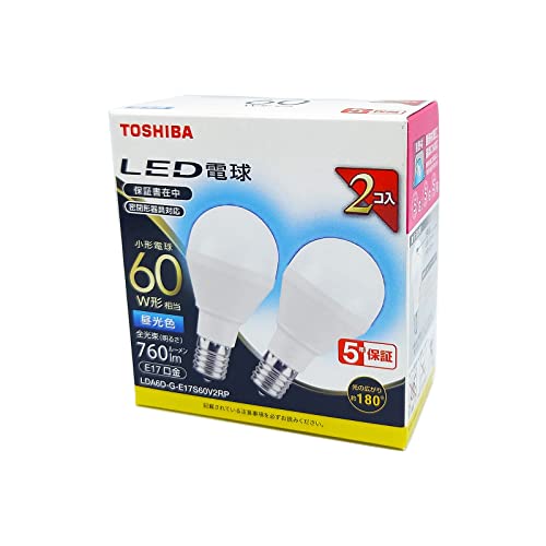(TOSHIBA) LEDd 60W Lz F E17 2P Ή LDA6D-G-E17S60V2RP