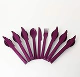 crepiere chef series tupperware prix  Tupperware Mediterrano Picknickbesteck Besteck to go 7X Besteck Lila 3er Set Messer, Löffel, Gabel + Geschenk 1-2 Teile Zufallswahl