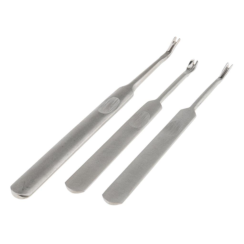 3 Pieces U V Shaped Pro Stitching Groover Grooving Edge Beveller Leathercraft Tool Kit|Other Leather Tools|Crafts-image-43
