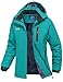 YSENTO Damen Winterjacke Wasserdicht Skijacke Softshelljacke Warm Gefüttert Winddicht Outdoor Snowboardjacke(Blau,M)
