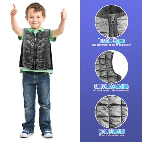 Vest for Kids, Weig hted Vest for Kids, Soft & Breathable Seneory Support for Children for Warmth And Comfort, Lightweight & Durable for Active Play (Small)4
