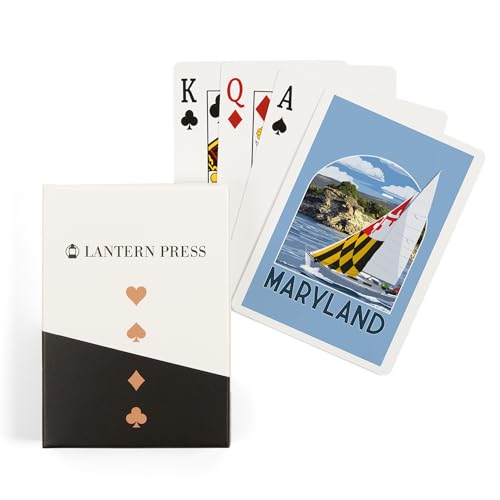 Lantern Press Naipes Poker Maryland Sloop Sailboat 52