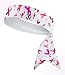 Multi. Breast Cancer Ribbons B3 U Athletics B3-Dry Head Tie Headband - Black, White, Pink,