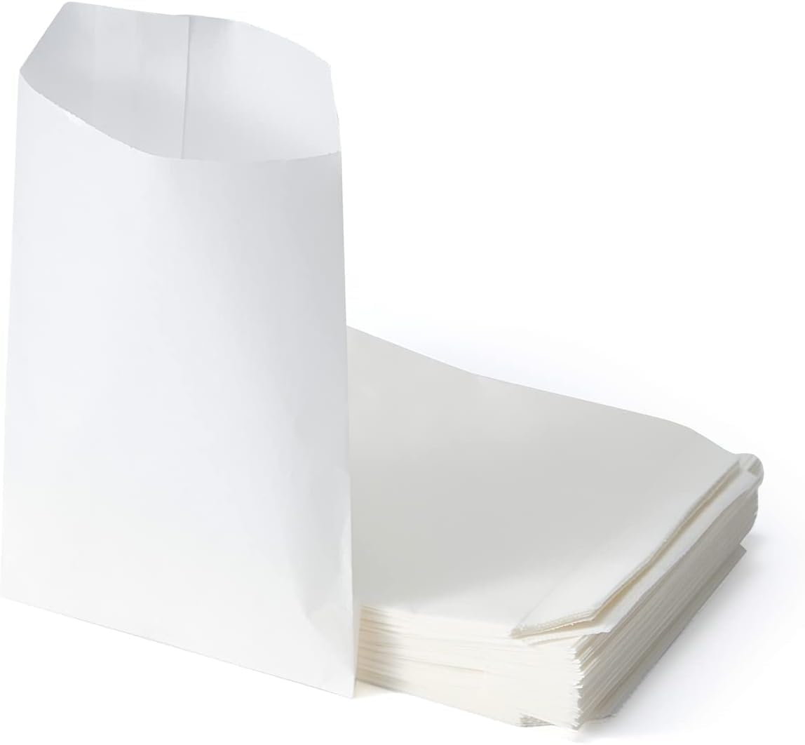 AMD Nexus (6" x 6") Greaseproof Food Paper White Bags (Pack of 100) Eco