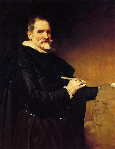 Imagen de lienzo cuadro pintura murales decor el escultor martínez de diego de velazquez 60x90cm