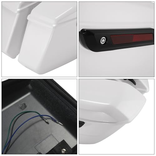 Alforjas duras HR3 White Onyx Pearl compatibles con modelos Road Glide y Street Glide 2024-2025, ajuste para FLHXSE FLTRXSE 2023-later, FLTRXSTSE 2024-later, FLHXU 2025-later miniatura 5