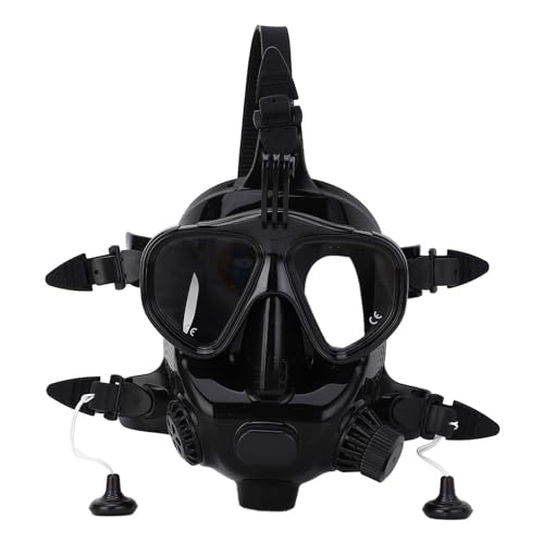 Keenso Full Face Diving Mask,Anti Fog 180° View Panoramic Dive Mask with Camera Mount for Diving