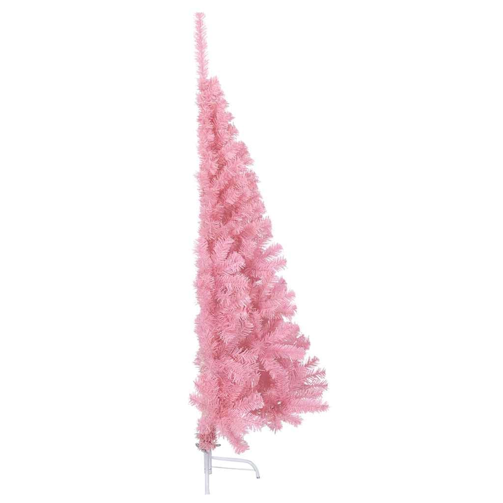 Albero di Natale artificiale rosa, 150 cm, con supporto