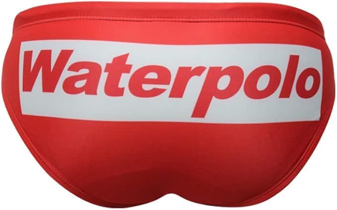 Suit MTS RED Waterpolo Swimwear, Swim Briefs for Swimmers, Water Polo, Underwater Hockey, Underwater Rugby