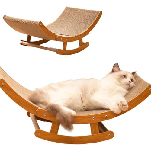 MsiDtsoy 猫用爪とぎベッド、ソファースタイル、通気性、耐久性、洗える、取り付け簡単、圧力緩和、大きいサイズ、小型から大型まで対応 (L)