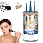 Electric Makeup Brush Cleaner - Quick Efficient Makeup Brush，Automatic Cosmetic Brush Cleaner Makeup Brush with Brush Clean Mat,Portable Compact Design for Travel