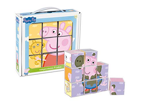 Cefa Toys Peppa Pig Casse-tête, 9 Cubes, 88233, Multicolore, Miscelanea Cover