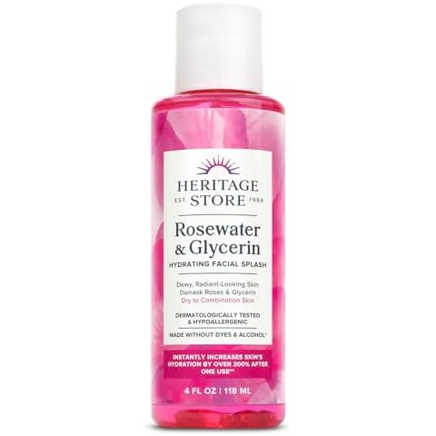 Heritage Store Rosewater and Glycerin Body Oil Cover