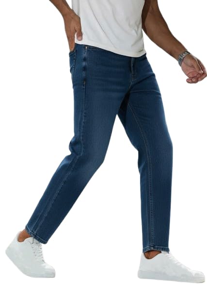 Image of Ben Martin Men's Tapered Fit Jeans || Carrot Fit Jean's for Men || Relax Fit Denim for Man || High Rise Stretchable Casual Jean:s || Narrow Bottom Jean s for Men:s || Jeans for Men-s, 28 (899)