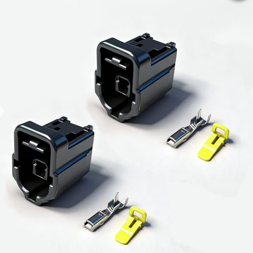 2pcs Oil Pressure Sensor Connector Compatible with 1999 to 2010 Ford 6.0L 6.4L & 7.3L Powerstroke Diesel F150 Edge Explorer F-250 Super Duty etc