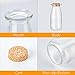 Brajttt 30Pcs Glass Favor Jar with Cork Lids，Pudding Jars with Cork Stopper,Glass Jars with Ice Cream,Glass Yogurt Bottle,Round Milk Glass Jars with Tags and Strings（200 ML,7OZ）