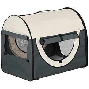 PawHut Hondenbox, opvouwbare hondentransportbox, transportbox voor dieren, 5 maten
