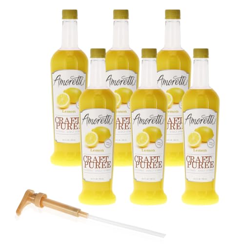 image for Amoretti - Lemon Craft Puree® 9 lbs - Perfect for Brewing, Cocktails,