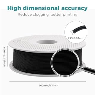 3DTOOLS Bamboo Original 1.75MM PLA-CF Carbon Filament with RFID High Accuracy for Assembly Parts for Bambu Lab X1,P1 P2S,H2D AMS 3D Printer (Burgundy Red (14200))