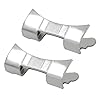 Tenlacum 2 Pieces Premium Stainless Steel Watch Strap Link Curved End Repair 20mm/22mm/24mm (22mm) #4