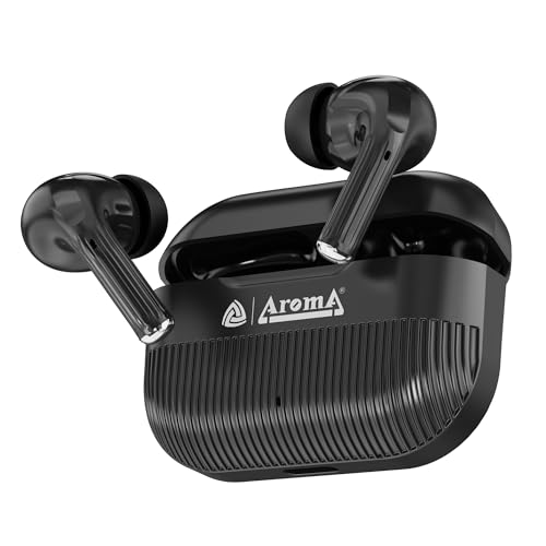 Image of AROMA TWS20 Sonic V5.4 Upto 60Hr Playtime* ENC Dual Paring Fast Charging, Heavy Bass Bluetooth
