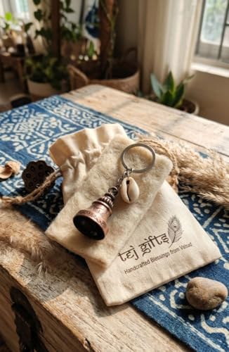 Image of Classic Antique Tibetan Temple Bell Shaped Keyring for Gift Gaurdian bell for Car Bike Bags Metal Key ring Key Chain Bag Charm Gift