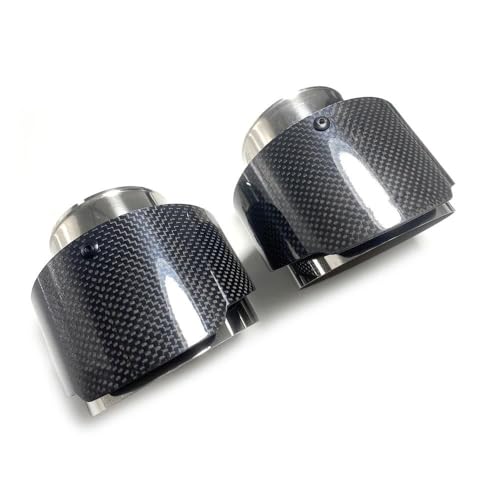 Escape de coche universal modificado brillante de 110mm longitud de 76 a 101 2