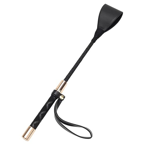 30cm Black Crop for Horse With Anti-Slip Grip Gel Handle