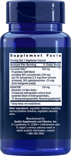 Life Extension Arthro - Com Extratos Vegetais De Curcumina, Açafrão E Chiretta Suporta Articulações,