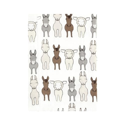 Luvable Friends Hudson Baby Flannel Burp Cloths 7pk, Farm Friends Pastel2