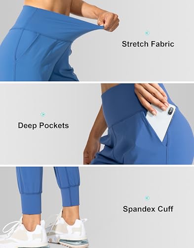 Image of G Gradual Women's Joggers High Waisted Yoga Pants with Pockets Loose Leggings for Women Workout, Athletic, Lounge