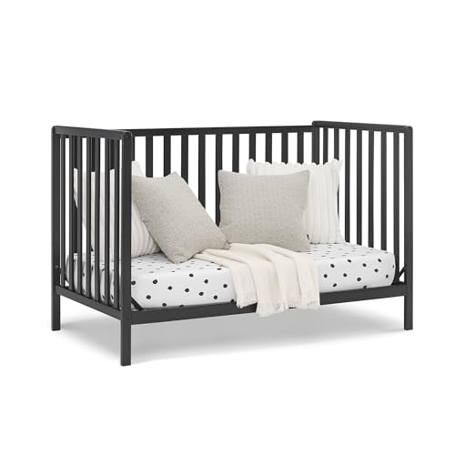 Delta Children Heartland 4-in-1 Convertible Crib, Black - image 9