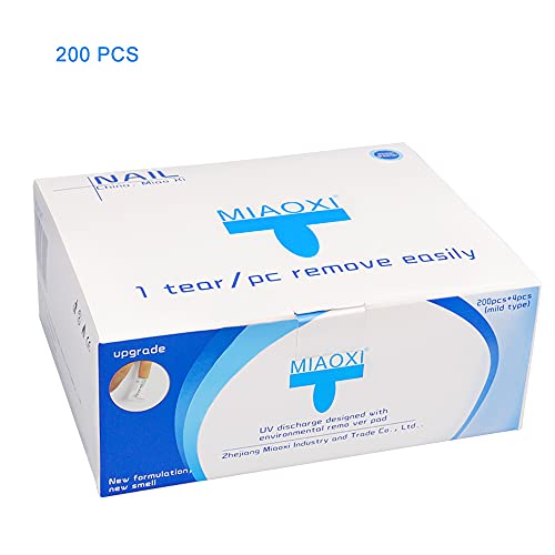 Nagellak Remover Pads, AIDUCHO 200 Stuks Nagelfolie Wraps voor Manicures UV Gel Polish Remover Pads Remover Doekjes voor… - Afbeelding 7
