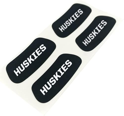 EyeBlack Huskies Team Sports Under Eye Sticker | College/University, High School, Pro Football, Softball, Baseball, Community Sports, Little League | Easy Stick and Peel | 24 Strips (12 Pairs)