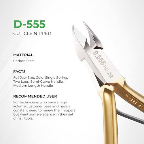 Hard Steel Cuticle Nipper D-555 - Kem Nghia
