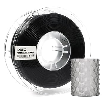 R3D High Speed PETG PRO Filament 1.75mm 1KG, 3D Printer Filament for 30-500 mm/s High-Speed Printing, Dimensional Accuracy +/- 0.02 mm, Plastic Spool, Compatible with AMS (Transparent Ash Gray)