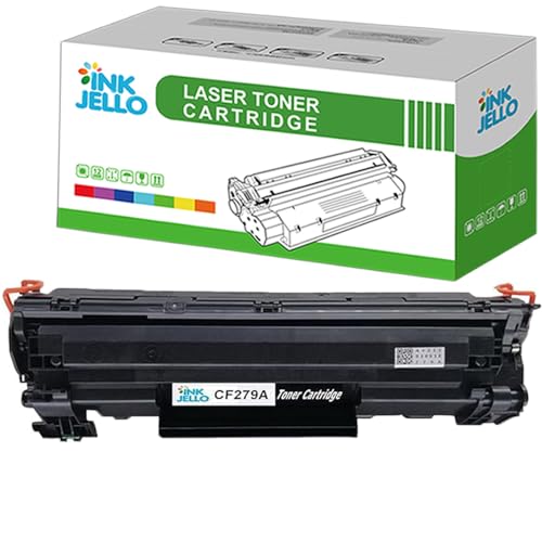 InkJello Toner Cartridge For Printer, Compatibile with HP LaserJet Pro M12 M12a M12w MFP M26a MFP M26nw CF279A (Black, 1-Pack)
