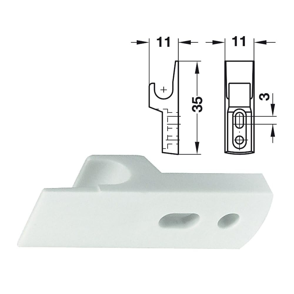 Kit Completo Push Pull per Botole Ispezione, Mini Latch L001C + Clip a Gancio ABS, Meccanismo Apertura a Pressione Senza Maniglia, Telaio Cartongesso Sportelli - 2 mini chiavistelli e 2 snap a gancio