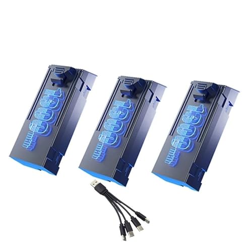 NVVSHND Pantalla de batería de Dron de 3,7 V y 1300mAh, batería Profesional 4K de 8K, Compatible con GT8 RC Quadcopter, Piezas de Accesorios de batería de Repuesto(Set 2)