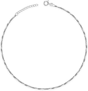 GIVA 925 Silver Silk Anklet,Single| Gifts for Women and Girls | With Certificate of Authenticity and 925 Stamp | 6 Months ...