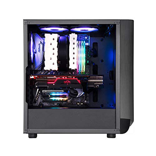 Image of Silverstone Technology SETA A1 Titanium on Black Premium ATX /Micro-ATX Case with Temperd Glass - SEA1TB-G