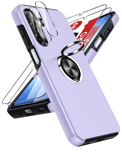 【Protezione completa】Custodia per Samsung A17/A26 utilizza doppi materiali (TPU+PC) per prevenire graffi, urti e cadute. La cornice della fotocamera sporge di 2 mm per proteggere la fotocamera e il bordo è 1,5 mm più alto dello schermo per proteggere lo schermo del telefono.