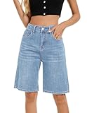Tissu denim doux et extensible : fabriqué à partir de denim doux de qualité supérieure, ce short offre une élasticité pour un confort tout au long de la journée. Le tissu de qualité supérieure n'est ni trop fin ni trop épais, avec un poids moyen qui assure respirabilité et facilité de mouvement.